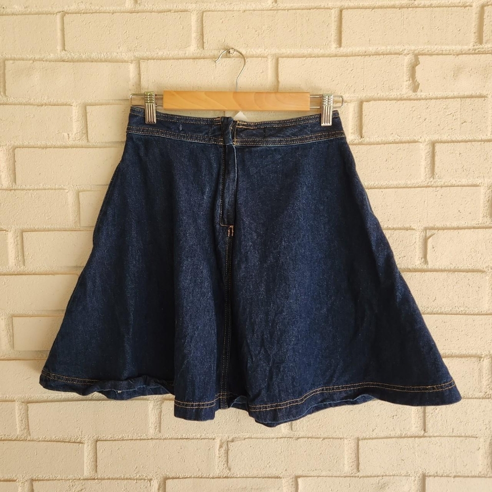 Anthro denim mini skirt size 0